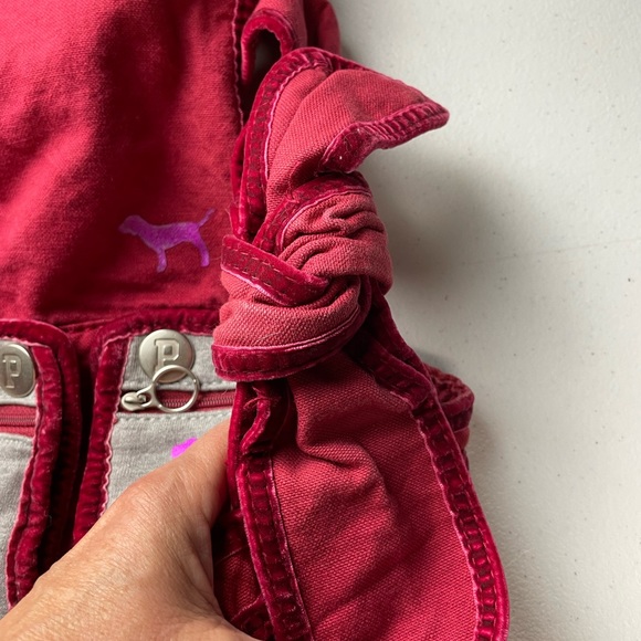 Victoria’s Secret Canvas Tote Red Super Nice - Picture 8 of 13